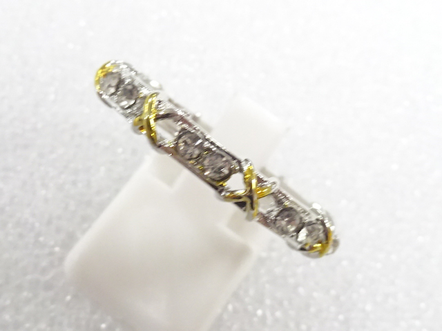 JAPANESE KIMONO / ANTIQUE CRYSTAL RING (SIZE 26)